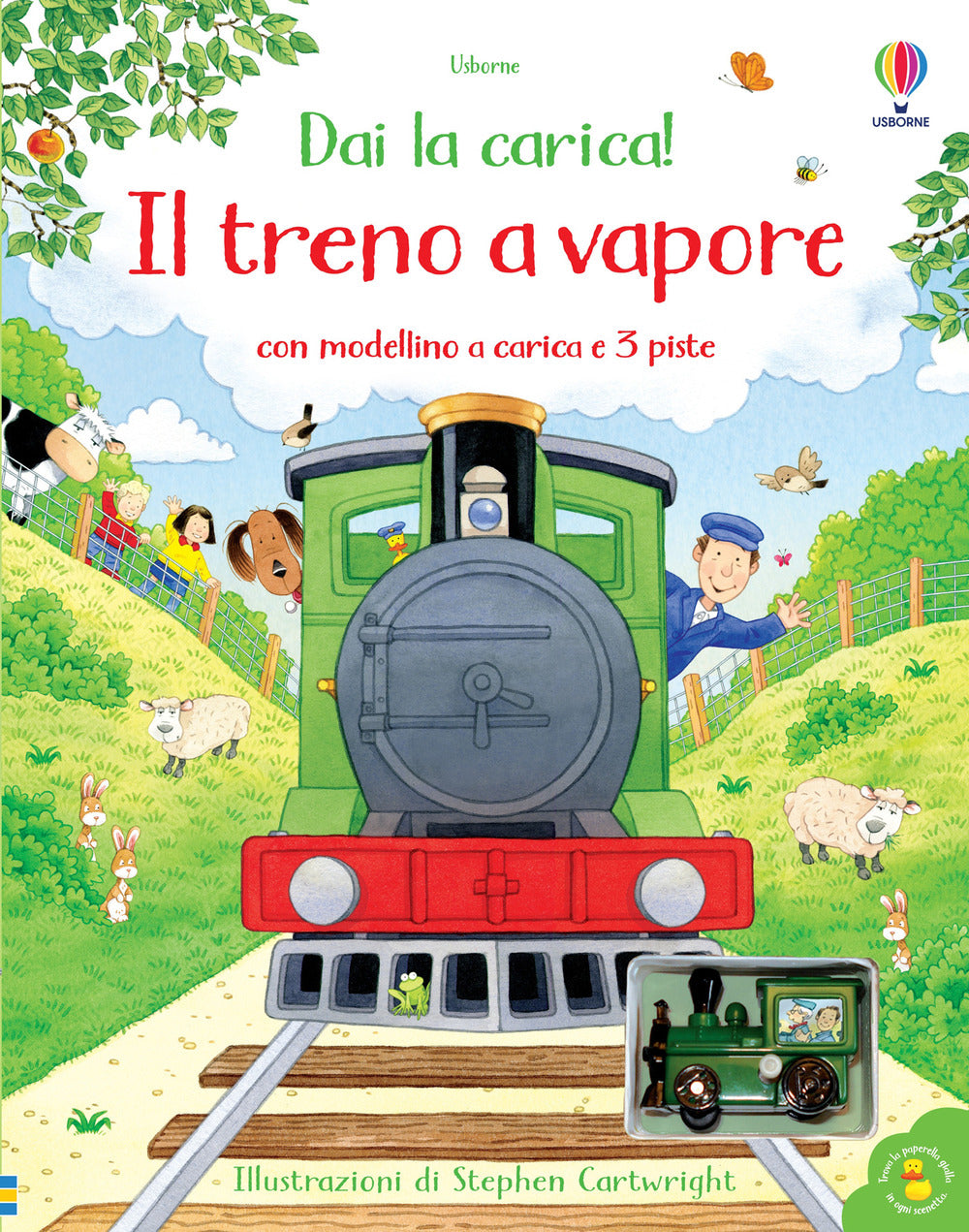 Il treno a vapore. Ediz. a colori. Con modellino a carica. Con 3 piste