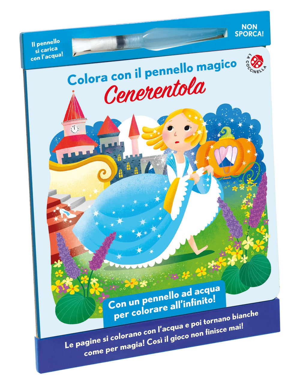 Cenerentola. Colora con il pennello magico