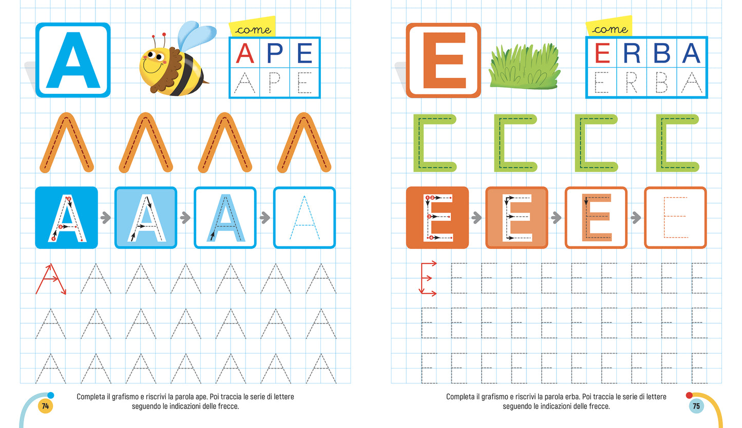 Il grande libro per imparare a quadretti