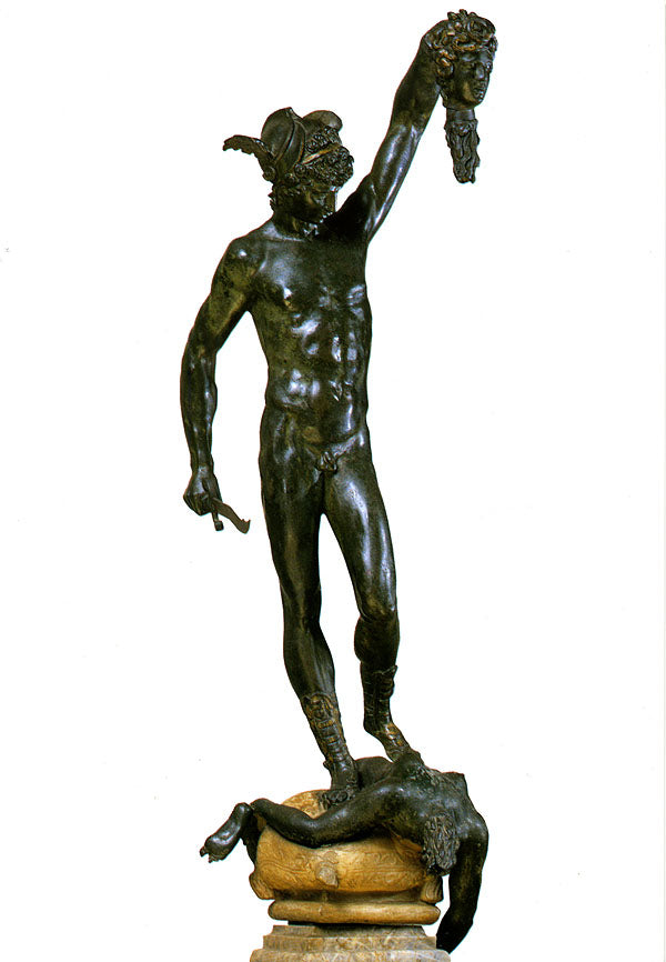 Cartolina. Firenze - Museo Nazionale del Bargello. Perseo, modello in bronzo (1545-1554)