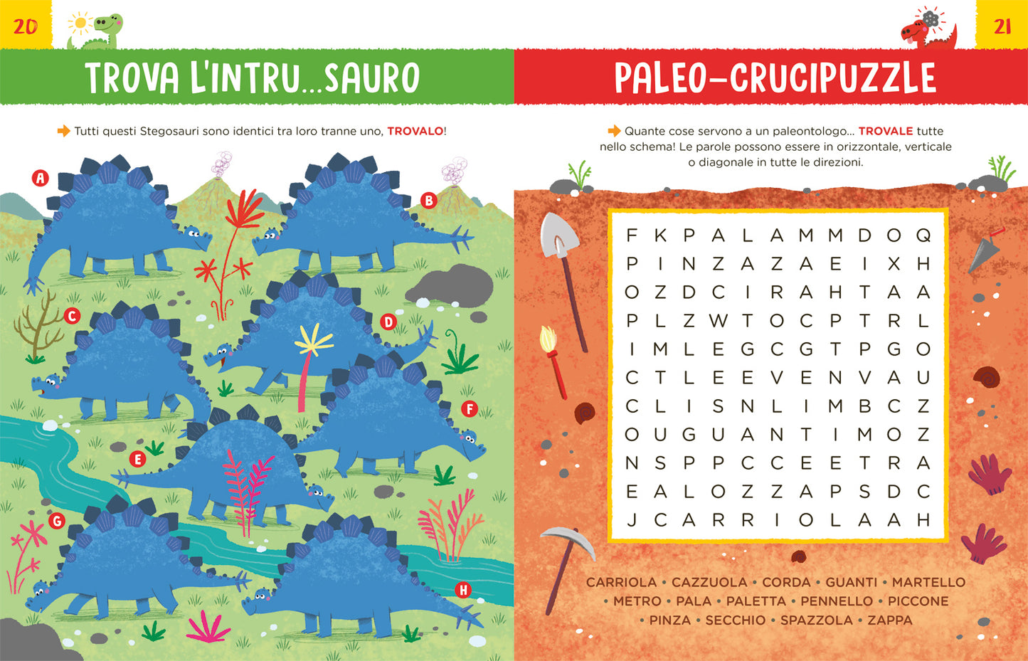 Giochi e passatempi giurassici. Sudoku, cruciverba illustrati, sequenze di operazioni, codici segreti, differenze da trovare