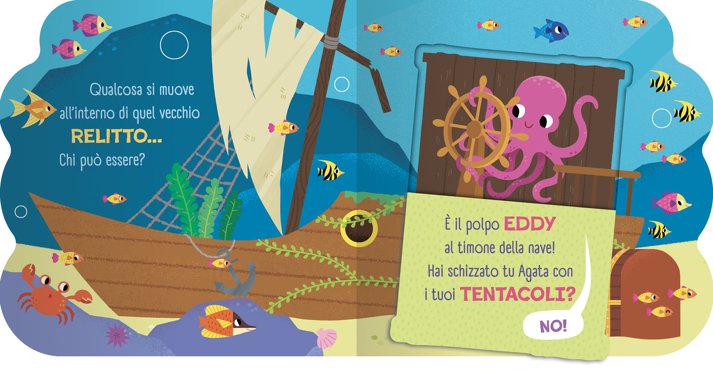 Amici del mare. con tante alette alza e scopri