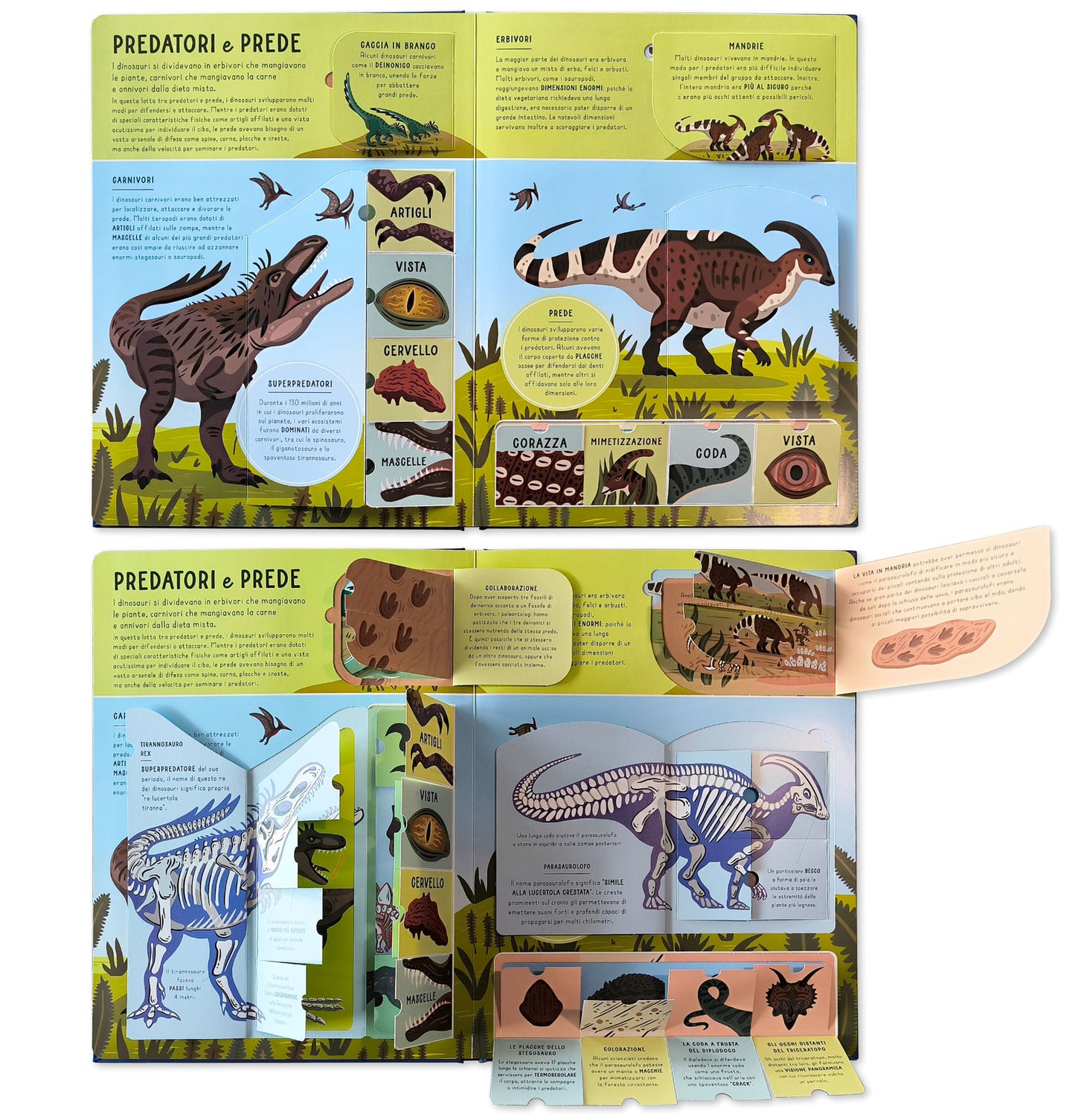 Scopri il mondo dei dinosauri. Alza e scopri – Con 200 alette