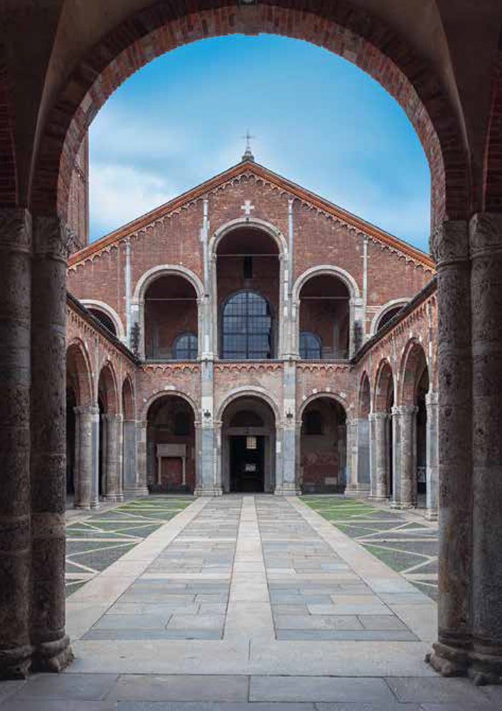 Sant'Ambrogio esterno verticale - cartolina