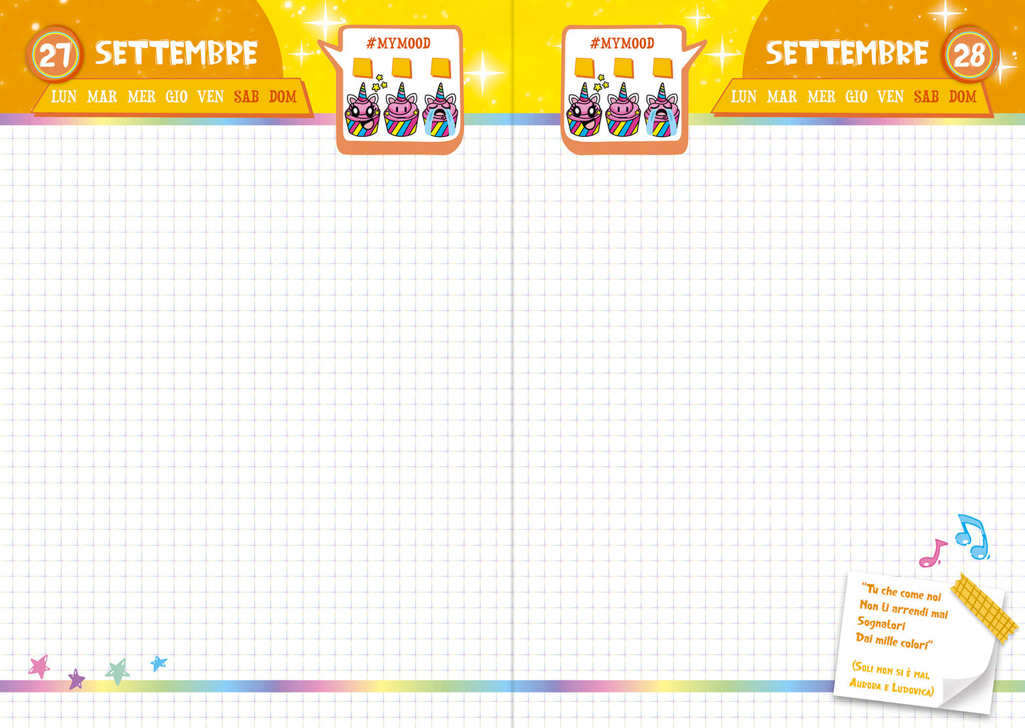 Aurora e Ludovica. Set Scuola. Diario + Astuccio