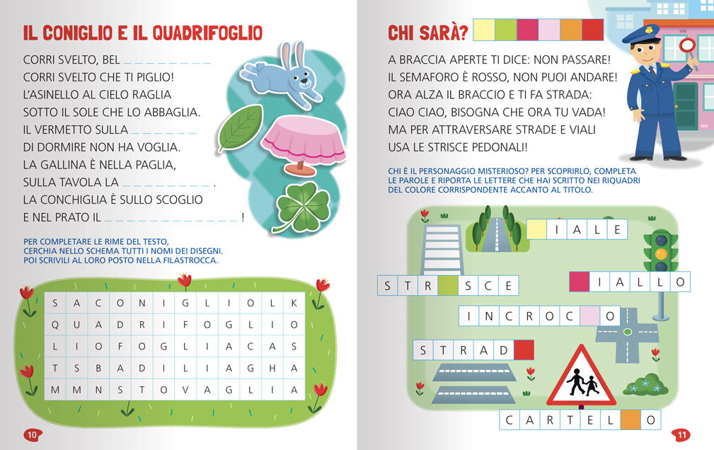 Prime rime e indovinelli. In stampatatello maiuscolo