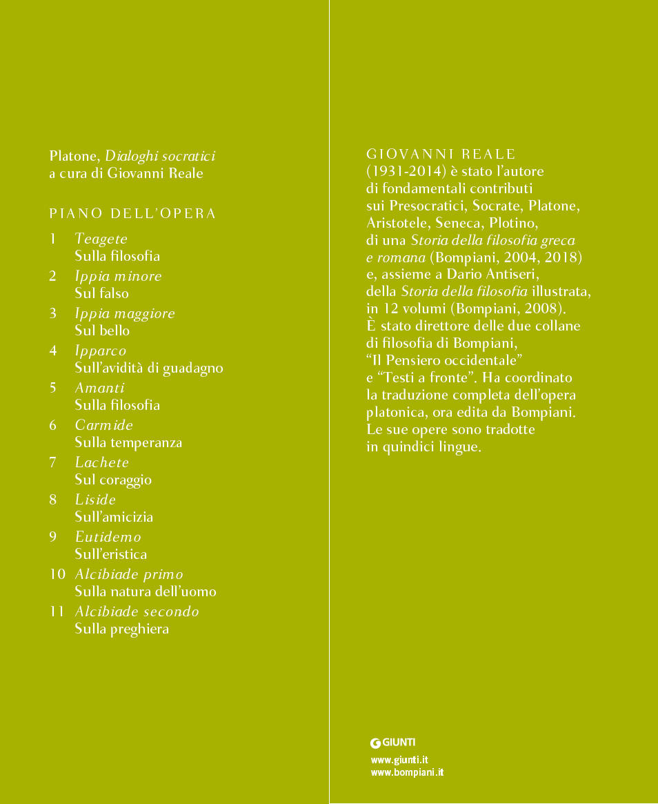 Alcibiade primo. Sulla natura dell'uomo. Testo greco a fronte