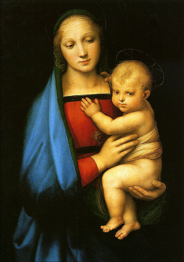 Cartolina. Firenze - Palazzo Pitti: Galleria Palatina. Madonna del Granduca (1506 circa)