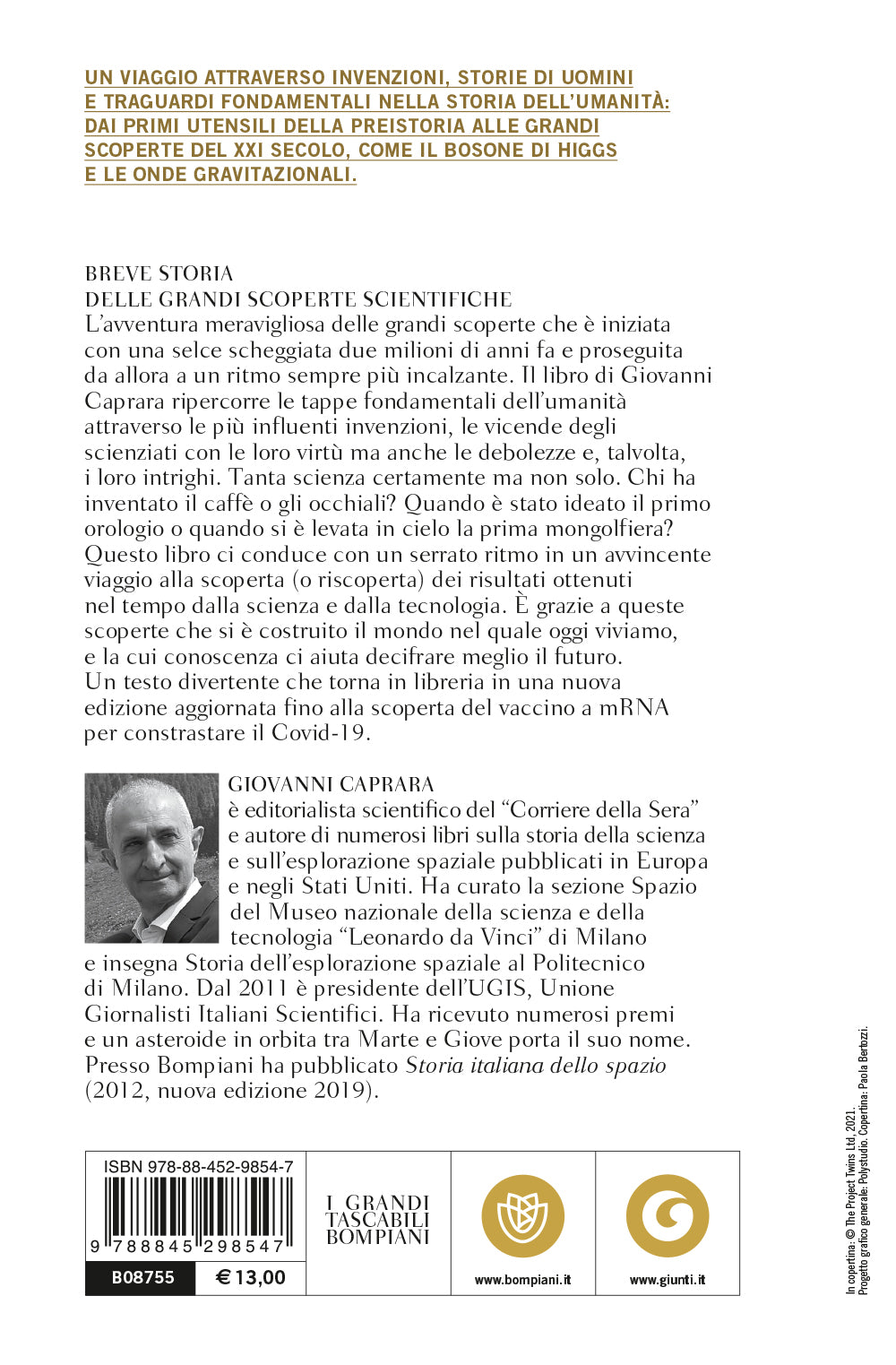 Breve storia delle grandi scoperte scientifiche. Dalla preistoria al 2020