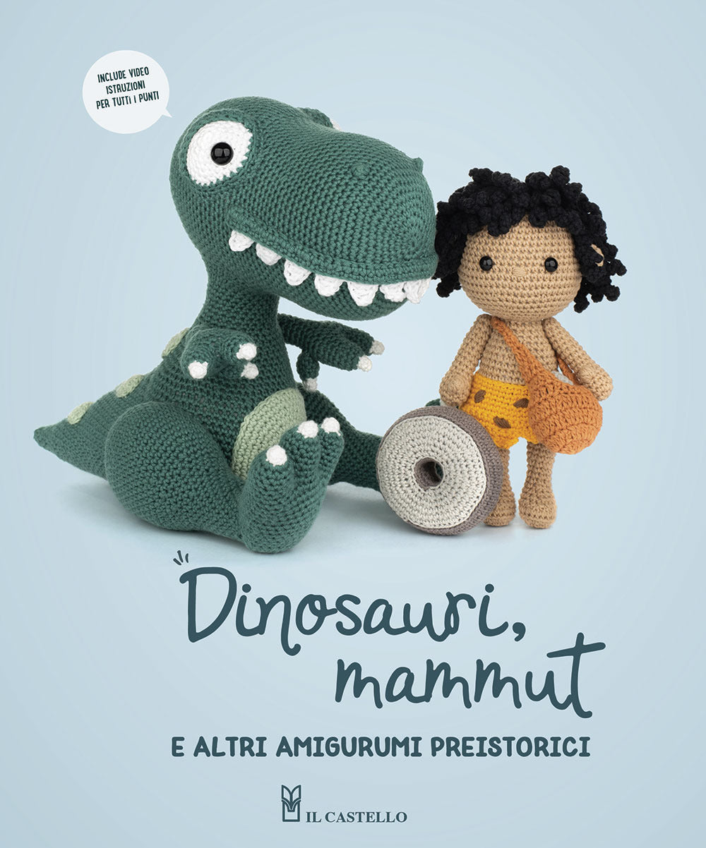 Dinosauri, mammut e altri amigurumi preistorici.