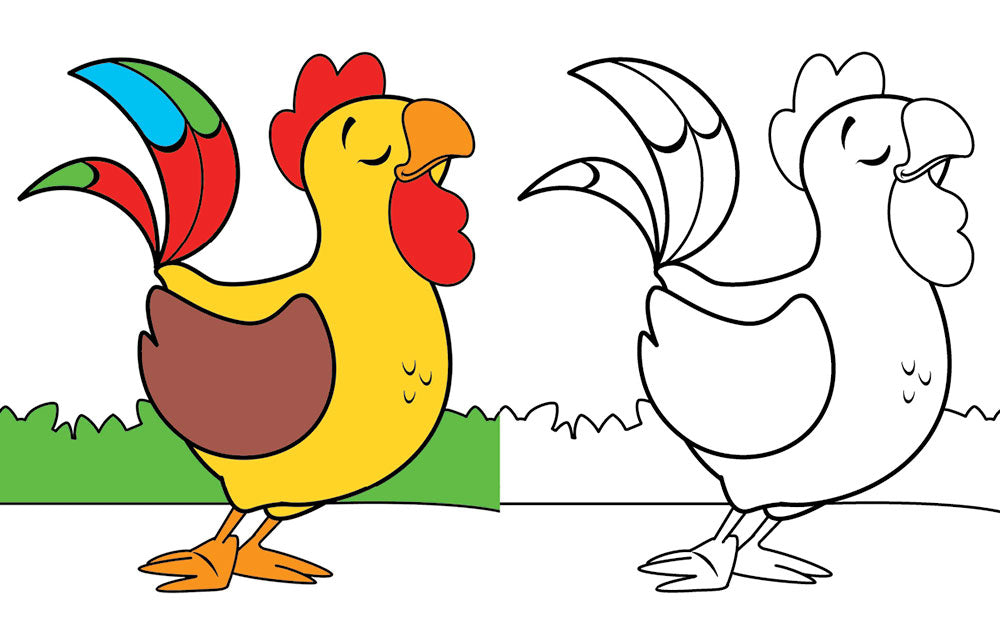 Colora la fattoria + pennarelli. Tanti simpatici animali tutti da colorare!