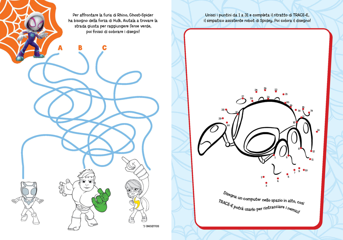 Coloriamo con i pennarelli - Spidey e i suoi fantastici amici. Con tanti giochi e attività