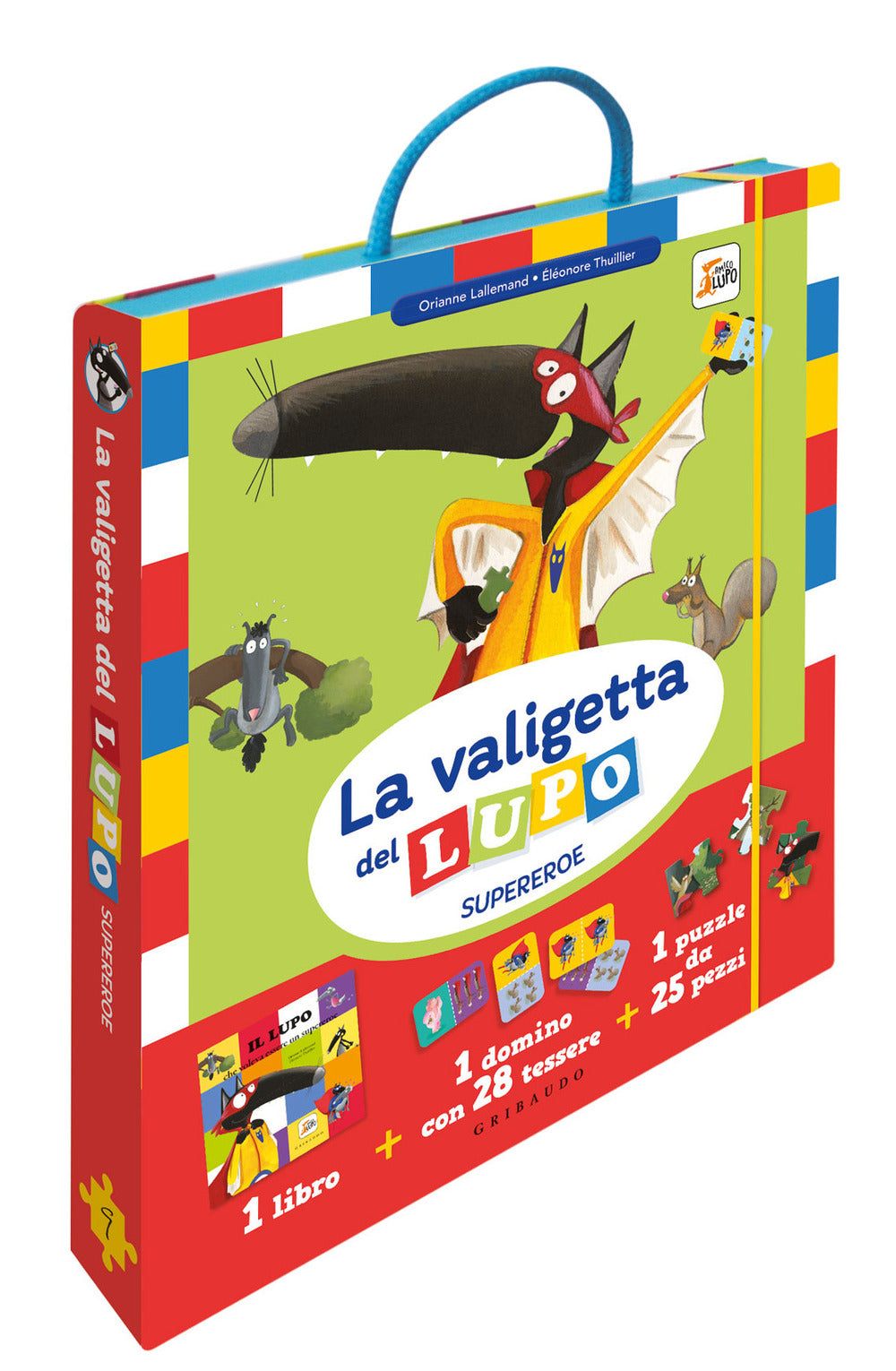 Valigetta del lupo supereroe. Amico lupo. Ediz. a colori. Con domino e puzzle.