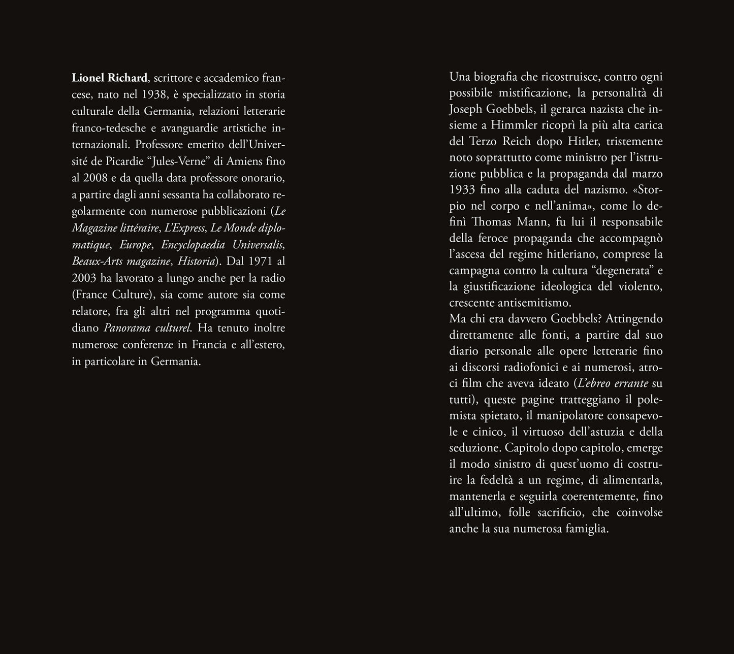 Goebbels. Ritratto di un manipolatore