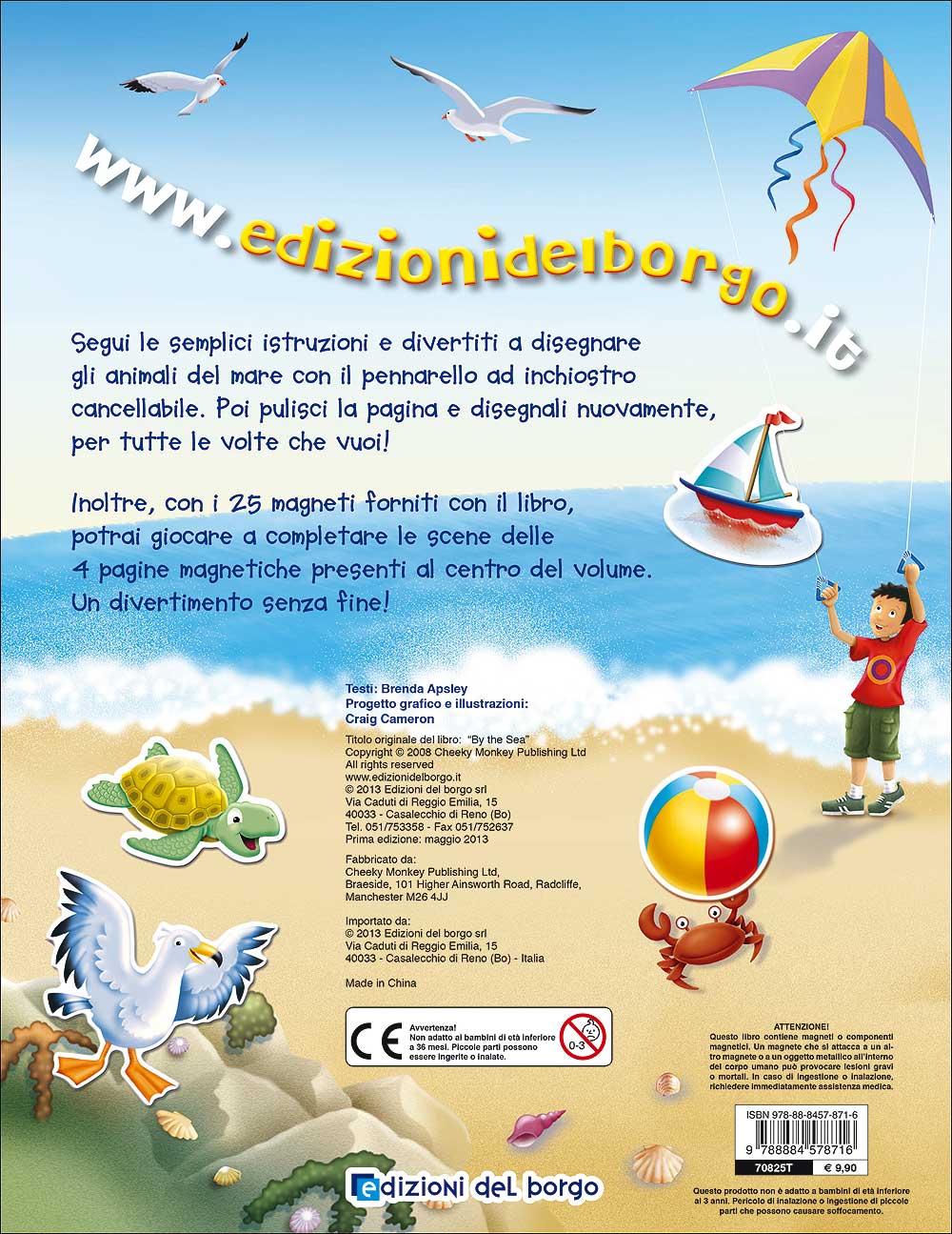 Animali del mare. Disegna con il pennarello cancellabile - Gioca con i 25 magneti