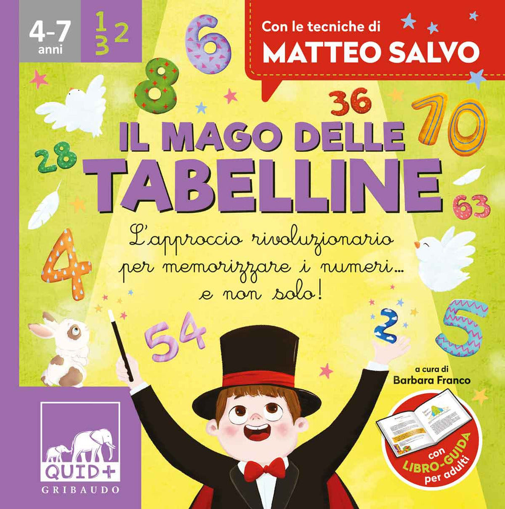 Il mago delle tabelline. L'approccio rivoluzionario per memorizzare i numeri... e non solo! Con le tecniche di Matteo Salvo. Ediz. a colori. Con 32 Carte.