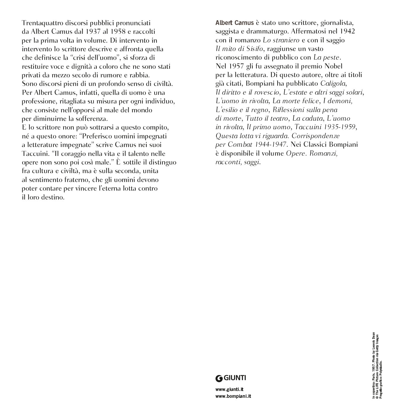 Conferenze e discorsi (1937-1958)