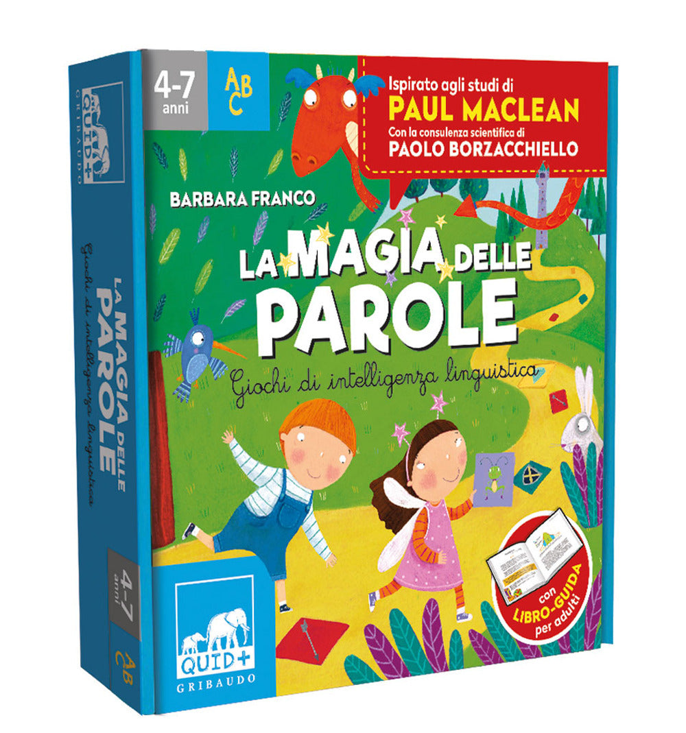 La magia delle parole. Giochi di intelligenza linguistica. Ediz. a colori. Con dado. Con 4 pedine. Con 6 tessere puzzle. Con 64 Carte.