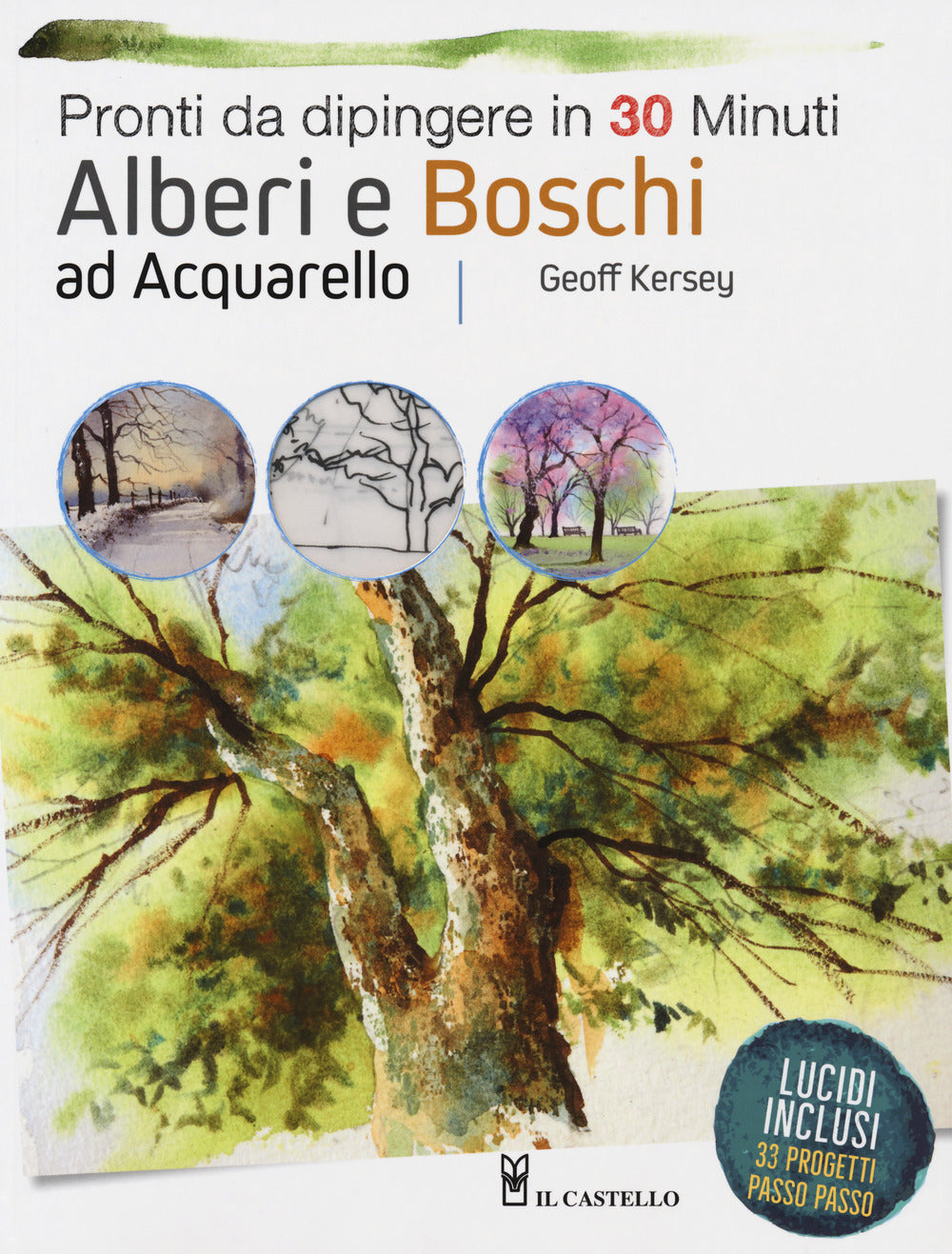 Alberi e boschi ad acquarello pronti da dipingere. Ediz. a colori.