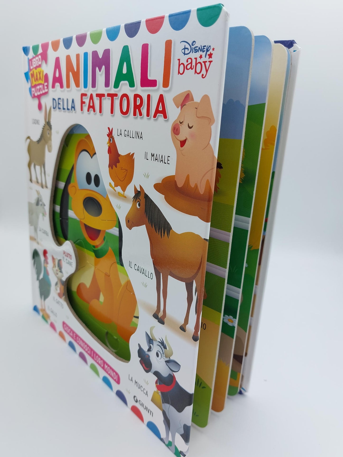 Libro Maxi Puzzle Animali della fattoria. Gioca e conosci i loro mondi