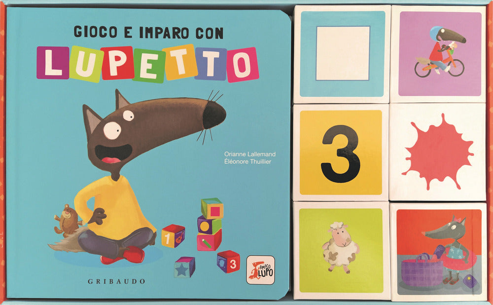 Gioco e imparo con Lupetto. Amico lupo. Ediz. a colori. Con 6 cubi.