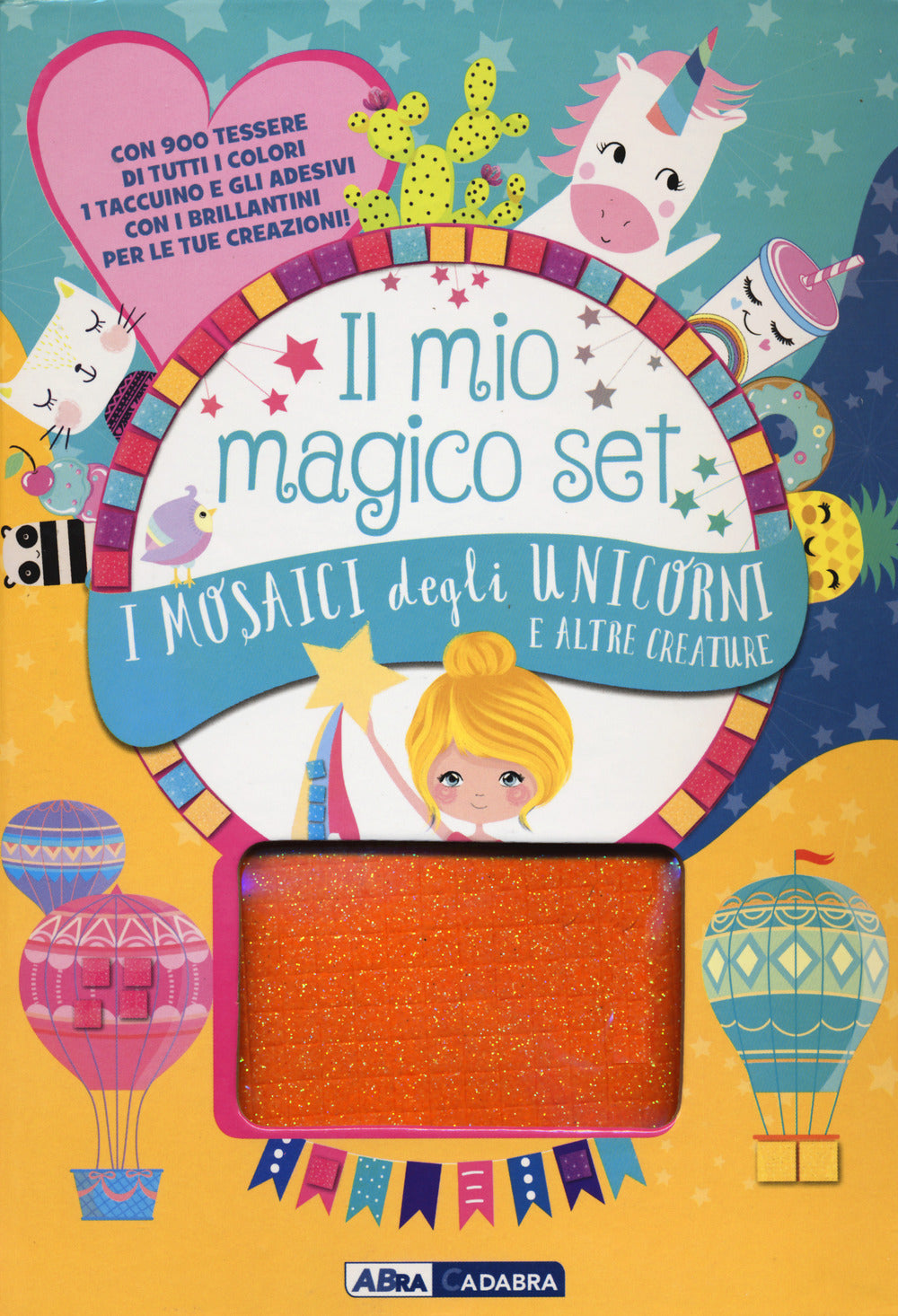 I mosaici degli unicorni e altre creature. Libri con gli stencil. Con Prodotti vari.