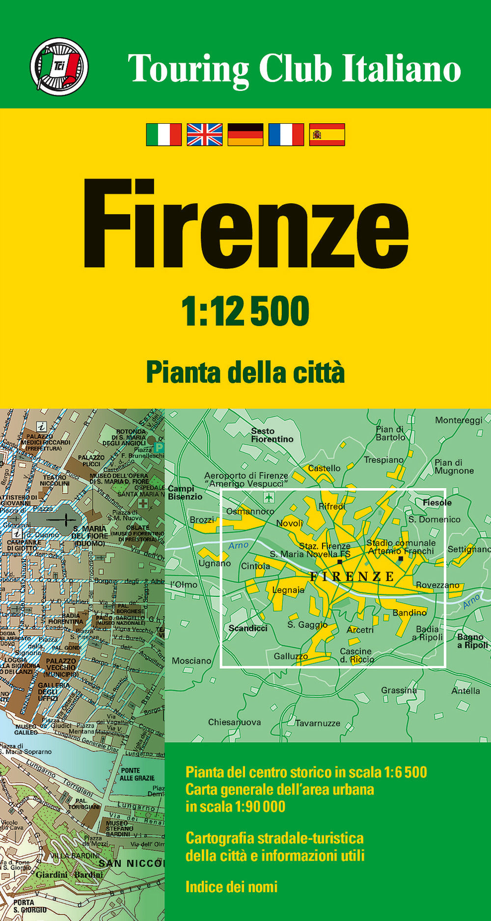 Firenze 1:12.500. Ediz. multilingue.