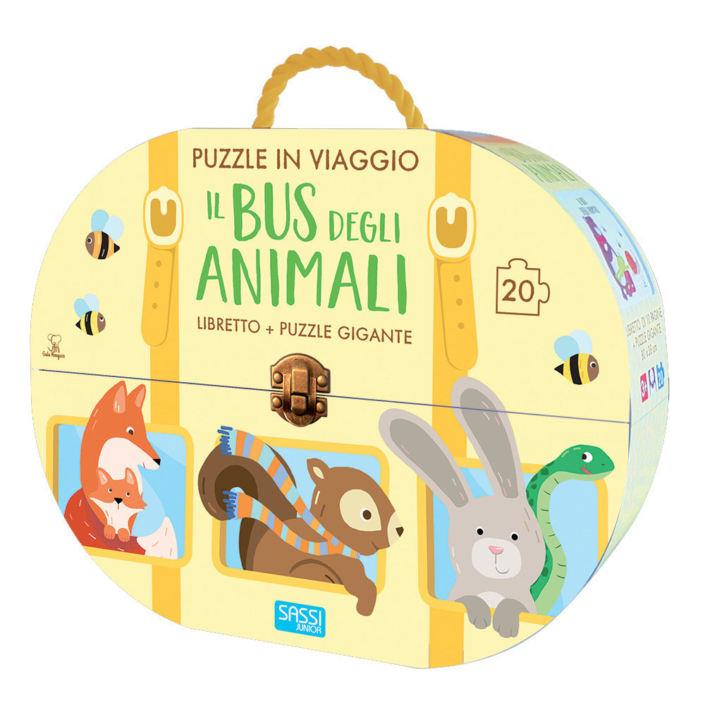 Il bus degli animali. Puzzle in viaggio. Ediz. a colori. Con puzzle.