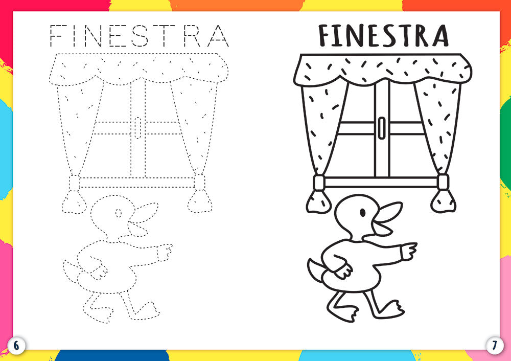 La mia casa - Colora facile Zerosei