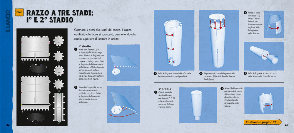 Scopri lo Spazio. Contiene i modelli da assemblare e un libro di 64 pagine