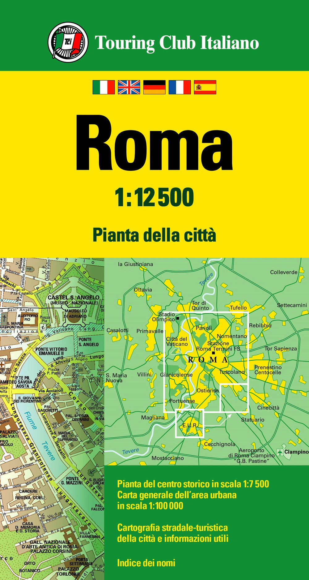 Roma 1:12.500. Ediz. multilingue.