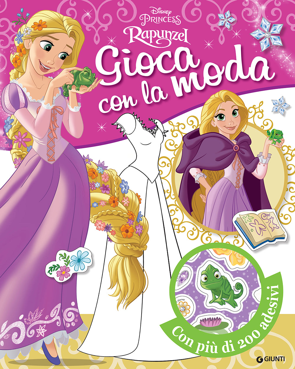 Gioca con la moda - Principesse. Rapunzel. Con più di 200 adesivi