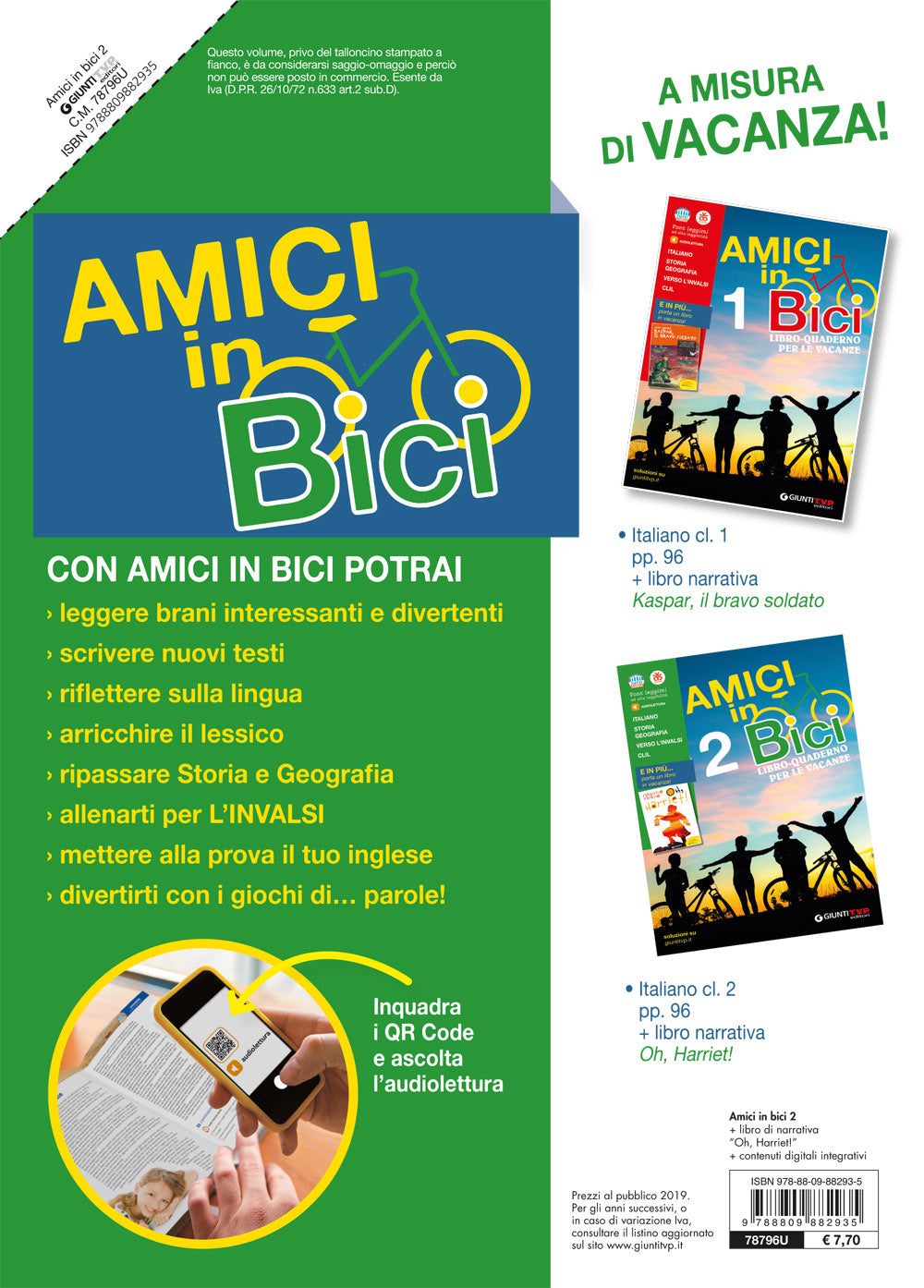 Amici in bici Vol. 2 + Oh Harriet. Libro-quaderno per le vacanze