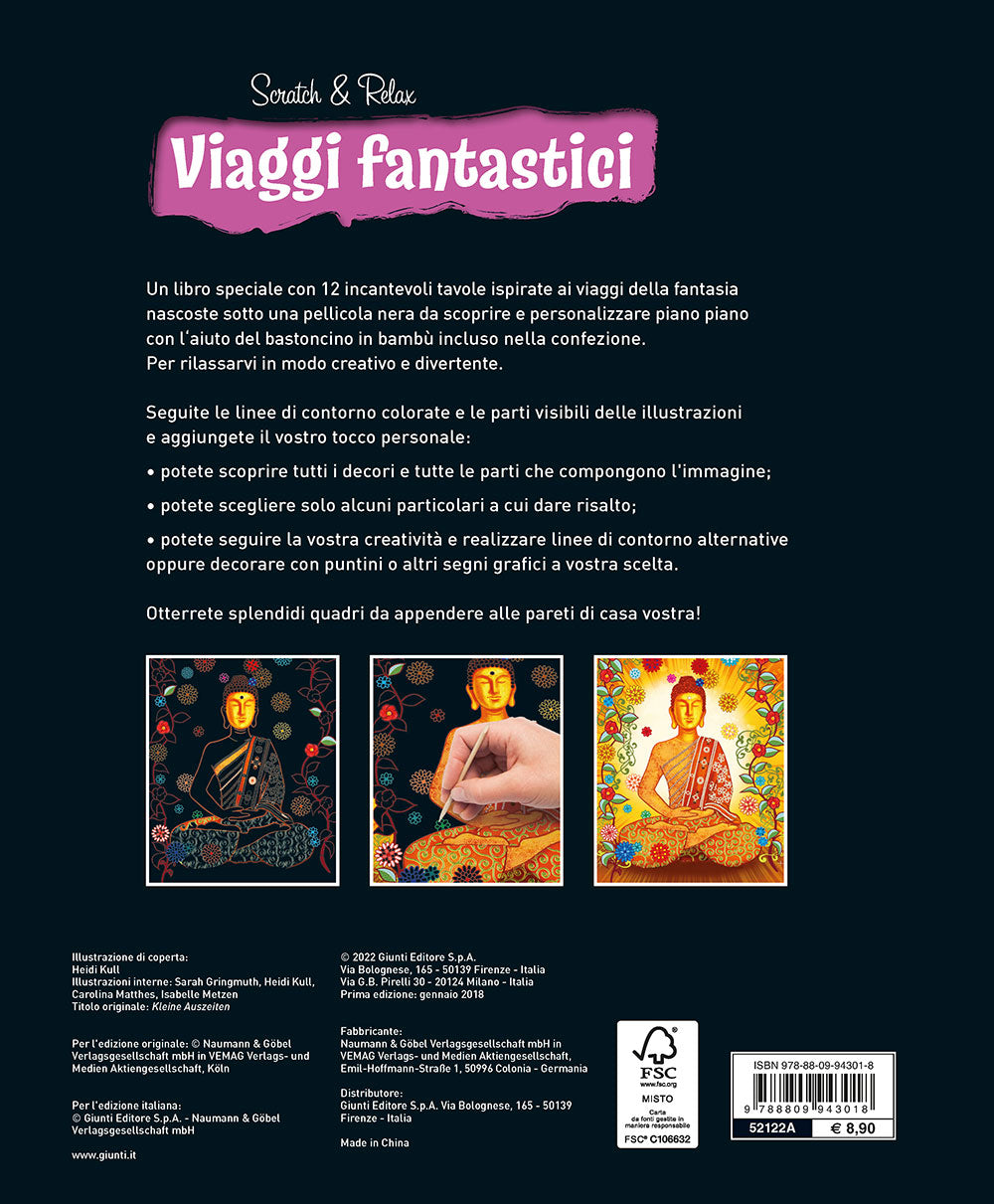 Viaggi fantastici. 12 incantevoli immagini da scoprire e trasformare per rilassarsi in modo creativo.