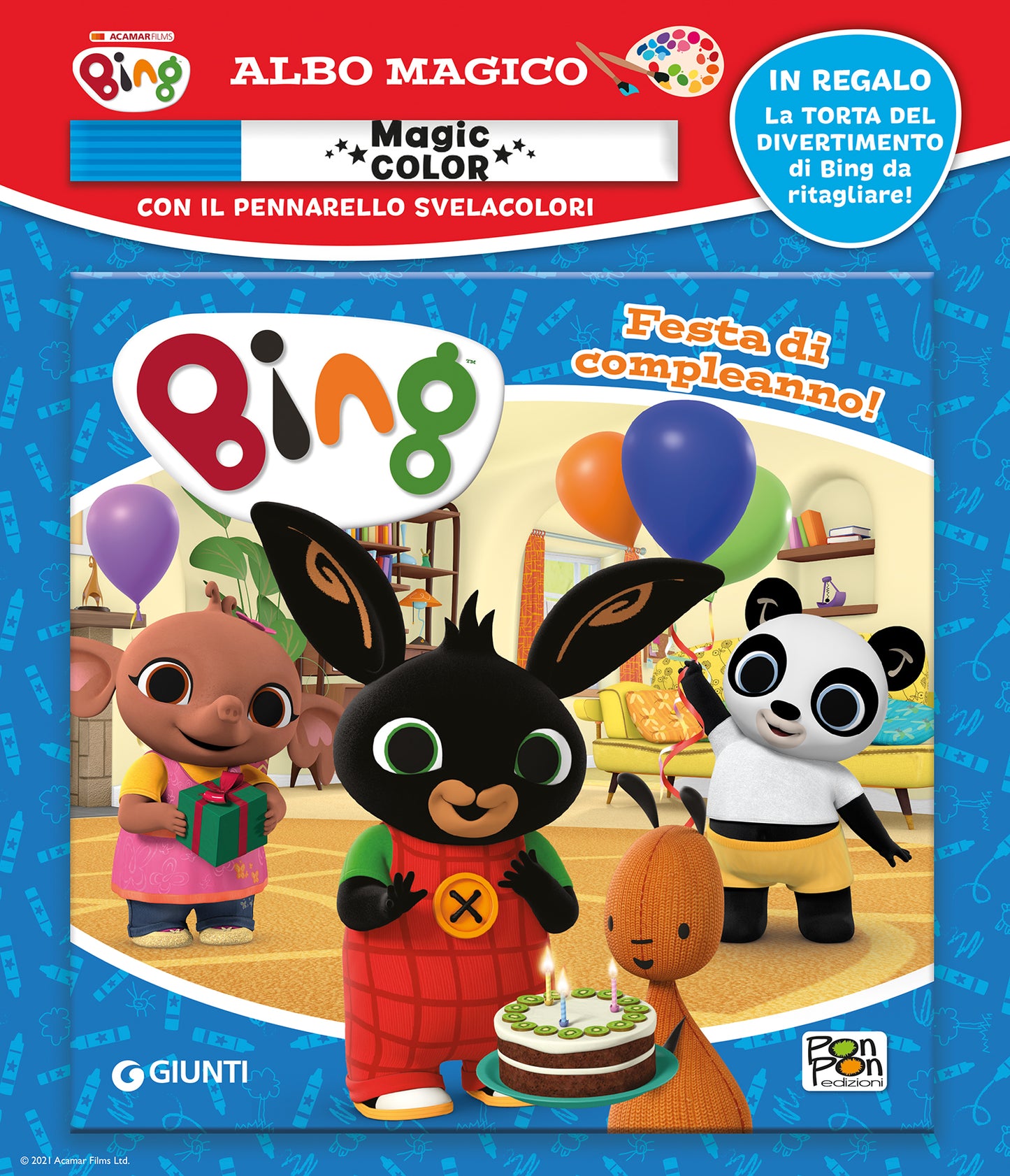 Albo magico. festa di compleanno