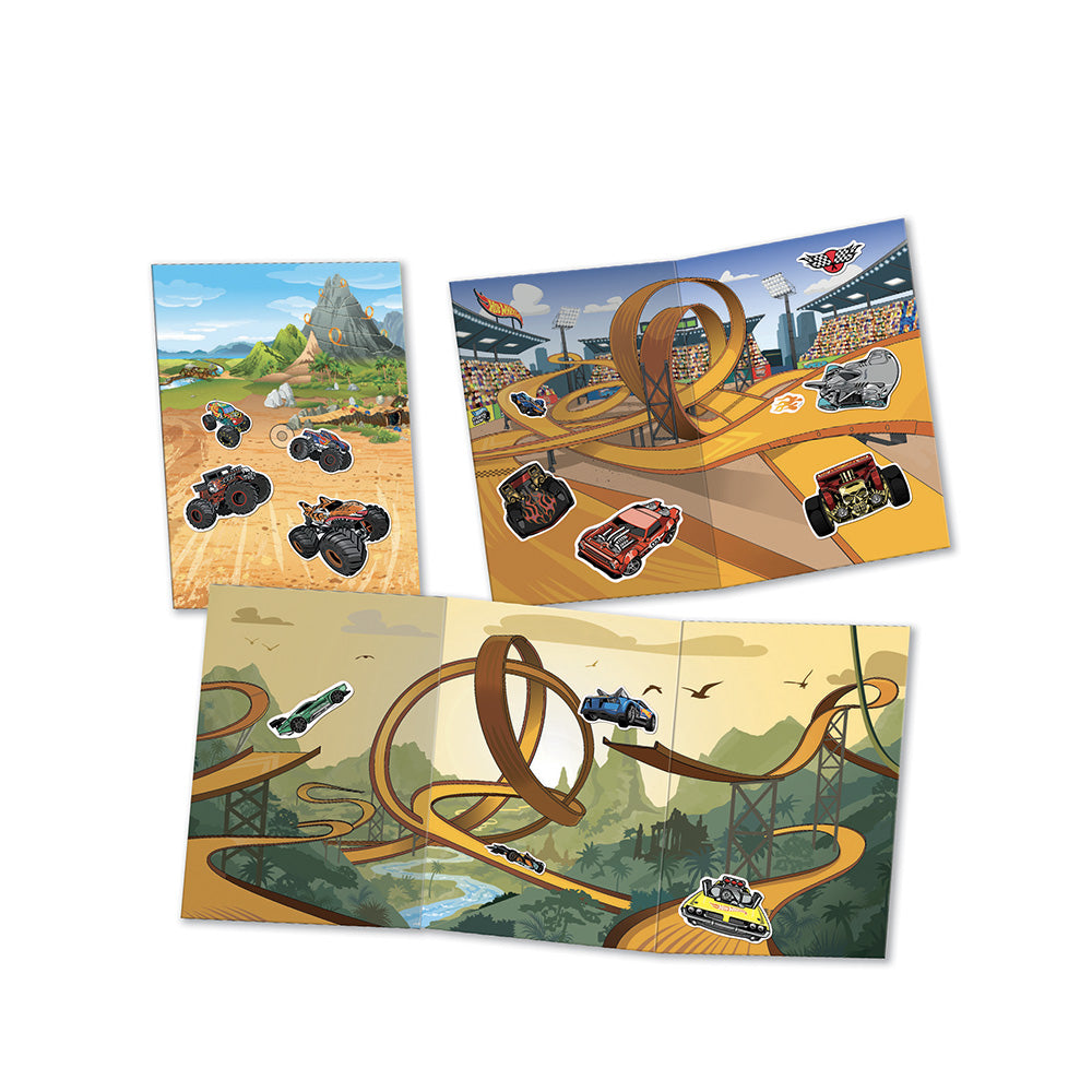 Hot Wheels. Scenari sticker. Gioca in pista!