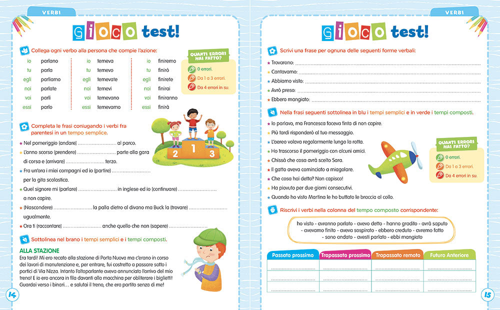 Imparo i verbi. Tante attività e giochi per non sbagliare più!