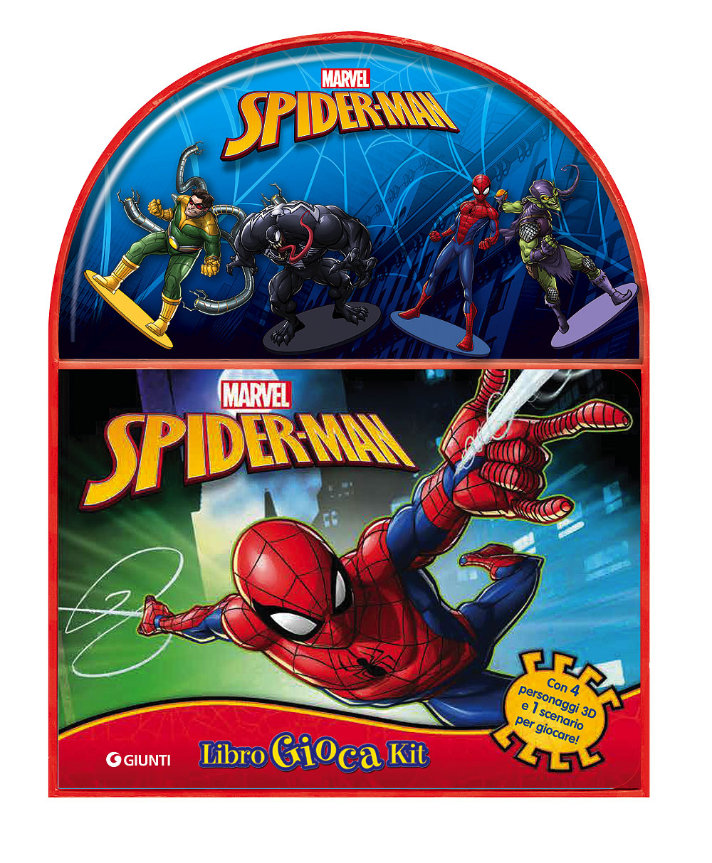 Spider-Man - LibroGiocaKit. Con 4 personaggi 3D e 1 scenario per giocare!:  libro di Walt Disney