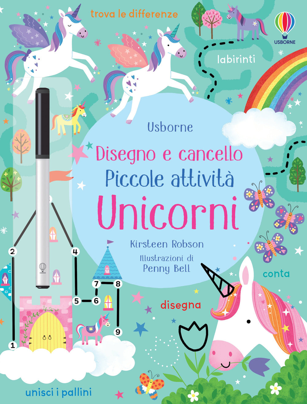 Unicorni. Piccole attività. Disegno e cancello. Ediz. a colori