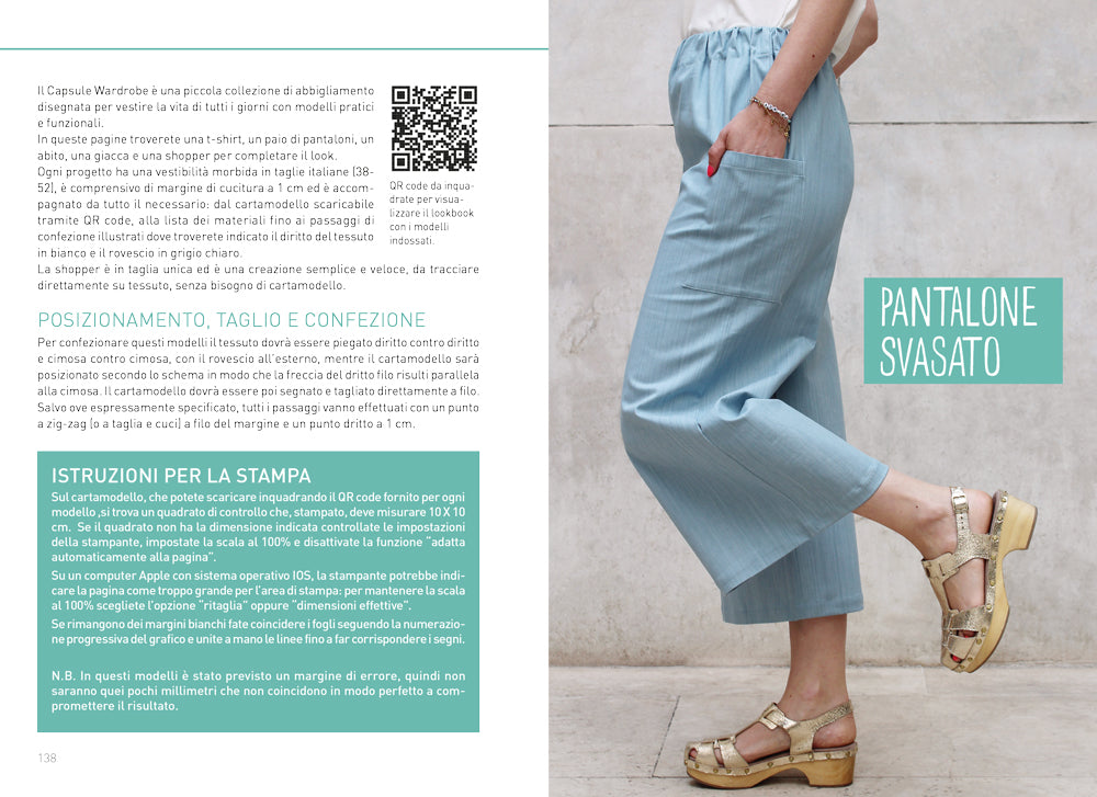 Scuola di cucito. con le indicazioni per realizzare un CAPSULE WARDROBE personalizzato