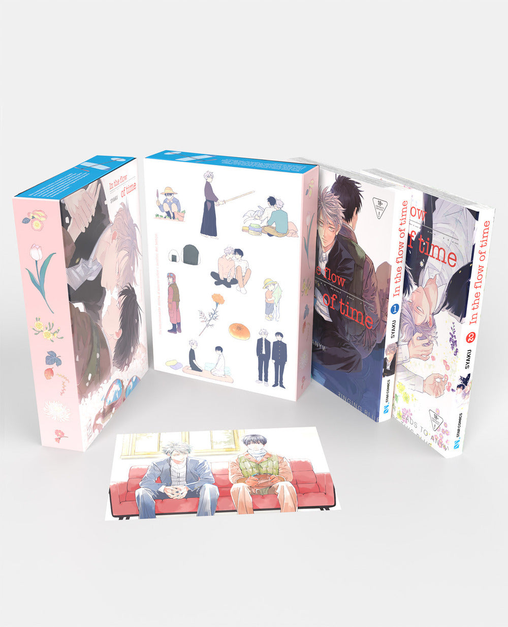 In the flow of time. Box. Con Illustration card. Vol. 1-2.