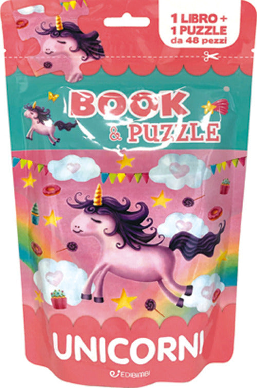 Unicorni. Book&puzzle. Ediz. a colori. Con puzzle da 48 pezzi.