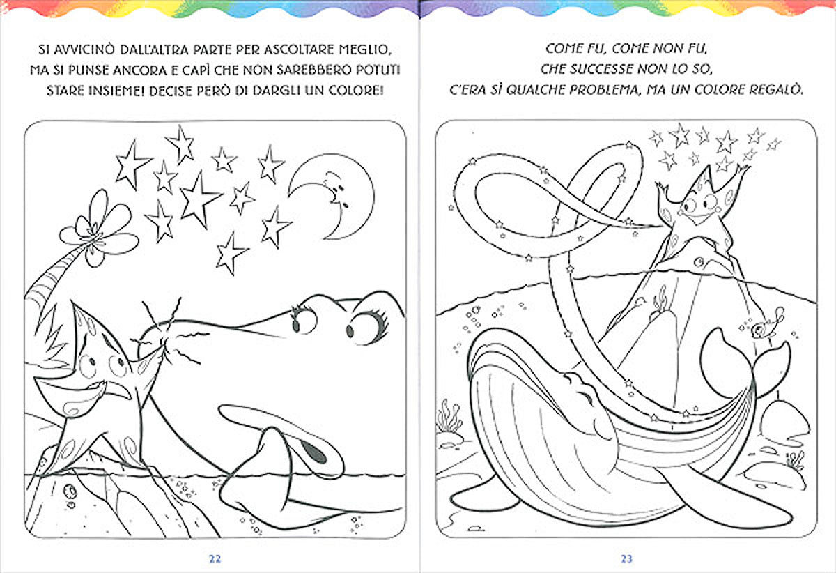 L'Arcobalena da colorare. Con tanti giochi!