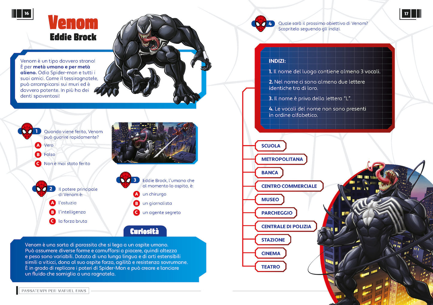 Marvel Passatempi per Super Fan - Per cervelli di tutte le età. Quiz, giochi, cruciverba, curiosità