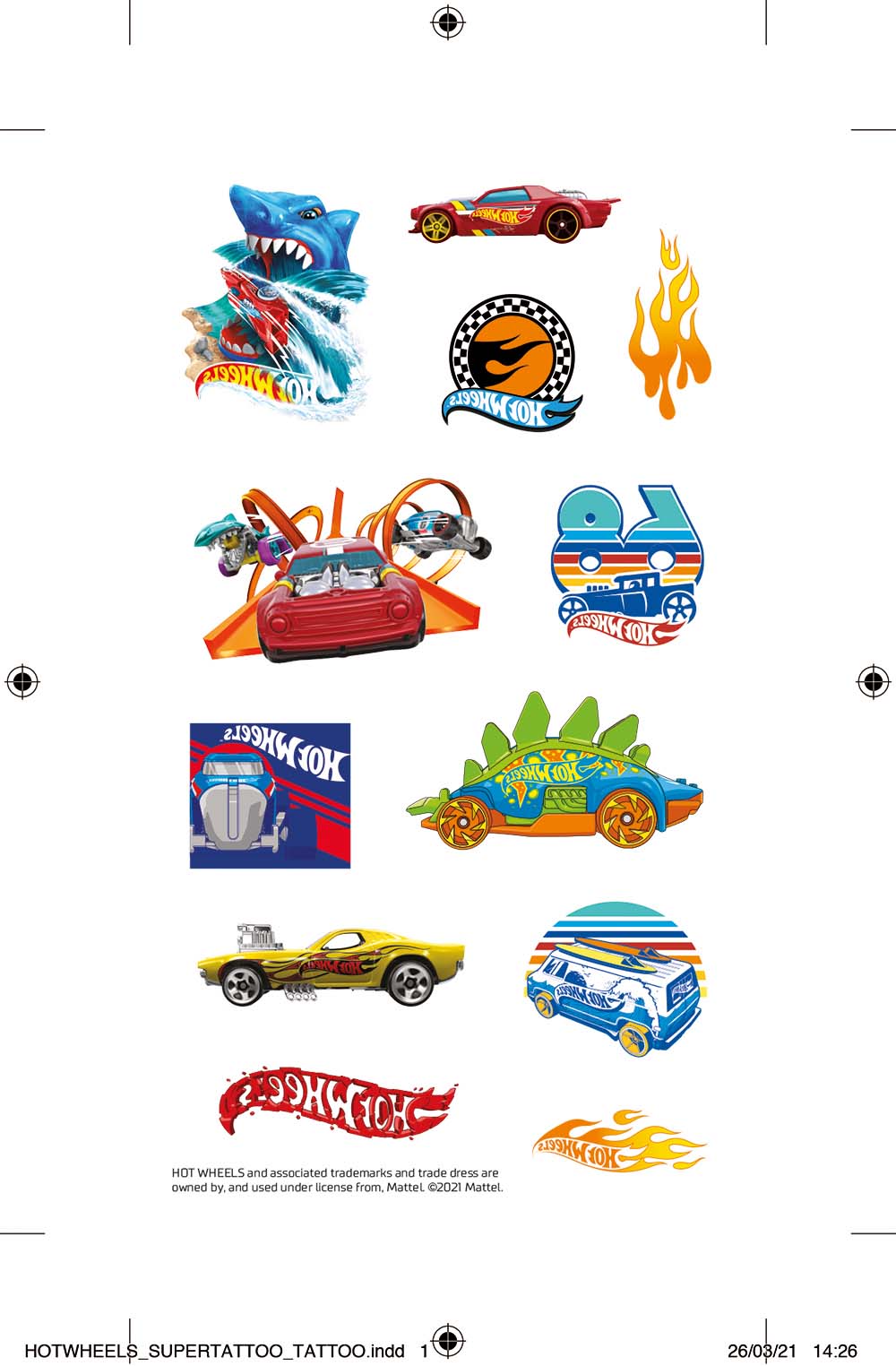 SUPER TATTOO-HOT WHEELS