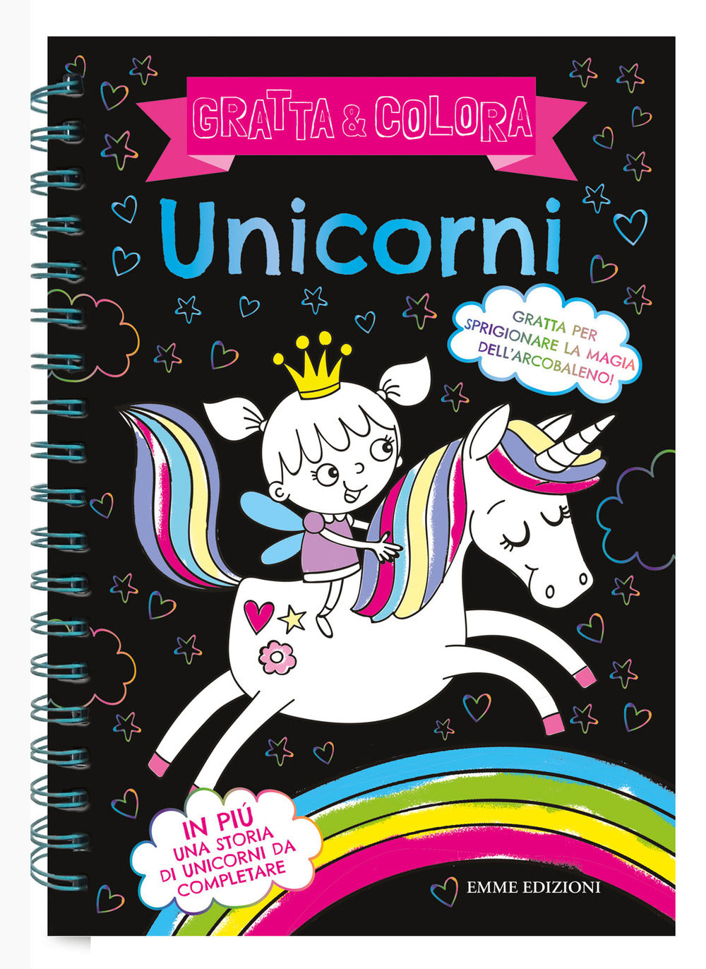 Unicorni. Gratta e colora. Ediz. illustrata