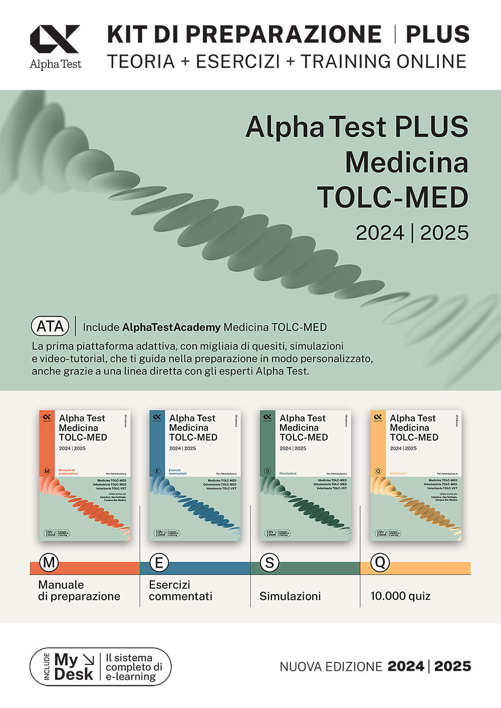 Alpha Test. Medicina. TOLC-MED. Kit di preparazione Plus. Teoria esercizi training online. Con AlphaTestAcademy. Con MyDesk