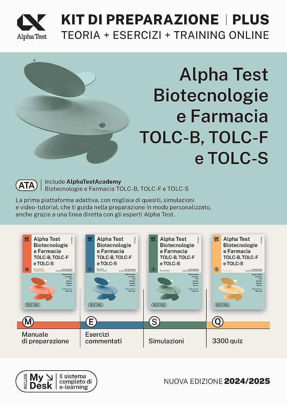 Alpha Test plus. Biotecnologie e farmacia TOLC-B, TOLC-F e TOLC-S. Kit di  preparazione plus. Ediz. MyDesk. Con software di simulazione: libro di  Stefano Bertocchi