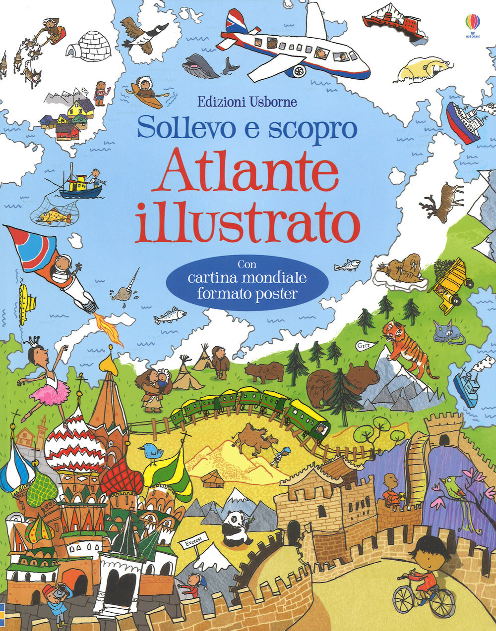 Atlante illustrato. Ediz. a colori. Con Carta geografica ripiegata.