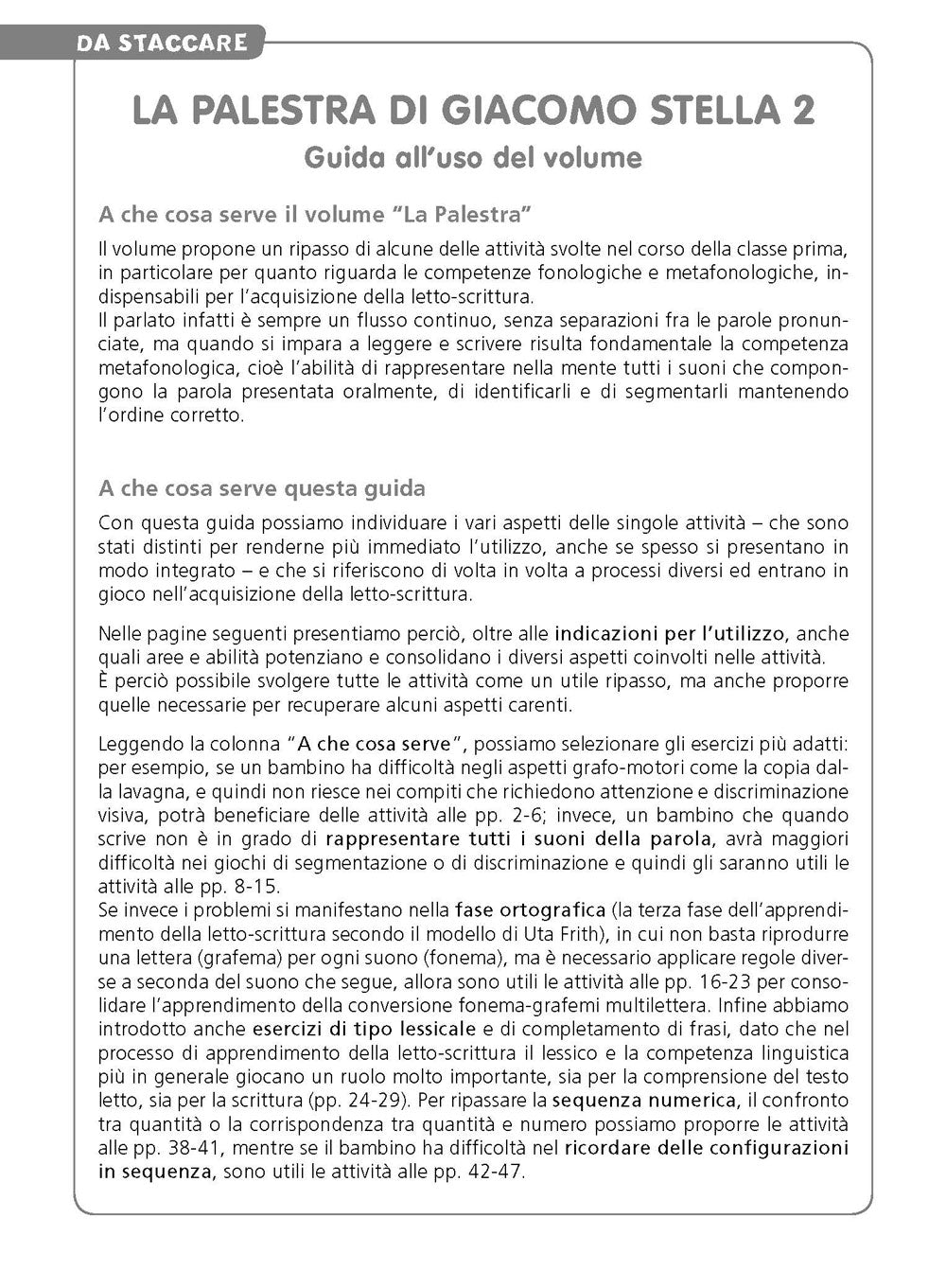 La Palestra di Giacomo Stella 2. Per allenarsi all'inizio dell'anno